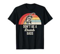 Don't Be A Dumb Bass Retro Fishing Humor T-Shirt
