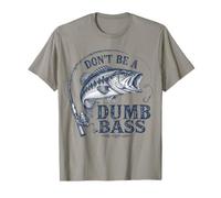 Don't Be A Dumb Bass Vintage Largemouth Angler T-Shirt