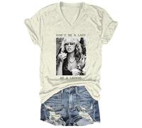 Dont Be A Lady Be A Legend Shirt, Funny Rock Band Legend V Neck T-Shirt for Women Men