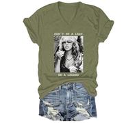 Dont Be A Lady Be A Legend Shirt, Funny Rock Band Legend V Neck T-Shirt for Women Men