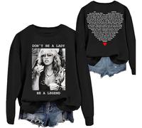 Don't Be A Lady Be A Legend Sweatshirt, Women Sweat Shirt Men Long T-Shirt Black