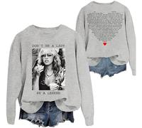 Don't Be A Lady Be A Legend Sweatshirt, Women Sweat Shirt Men Long T-Shirt Grey
