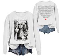 Don't Be A Lady Be A Legend Sweatshirt, Women Sweat Shirt Men Long T-Shirt White