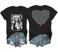 Dont Be A Lady Be A Legend Tshirt, Vintage Rock Legend V Neck T-Shirt Women Men Shirt