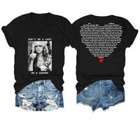 Dont Be A Lady Be A Legend Tshirt, Vintage Rock Legend V Neck T-Shirt Women Men Shirt