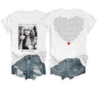 Dont Be A Lady Be A Legend Tshirt, Vintage Rock Legend V Neck T-Shirt Women Men Shirt