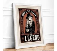 Don't Be a Liar Vintage Framed Wall Art Print A1 (84.1×59.4cm) White, Wall Decor for Living Room, Bedroom, Office & Home, Ready to Hang, Art Gift