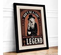 Don't Be a Liar Vintage Framed Wall Art Print A4 (29.7×21cm) Black, Wall Decor for Living Room, Bedroom, Office & Home, Ready to Hang, Art Gift