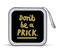 Don't Be A Prick Portable CD Case Holder 48 Capacity Travel DVD Storage Boxs Wallet Bag