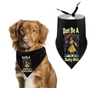 Don't Be A Salty Bitch Dog Bandanas Puppy Triangle Kerchief Cat Scarfs Washable Bibs Pet Gifts