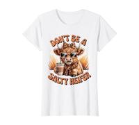 Don't Be A Salty Heifer Cow Lover Funny Highland Cow Value Graphic T-Shirt