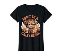 Don't Be A Salty Heifer Cow Lover Funny Highland Cow Value Graphic T-Shirt