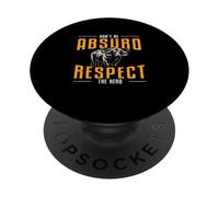 Don't Be Absurd Respect The Herd Funny Bison Buffalo Hunters PopSockets Adhesive PopGrip