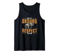 Don't Be Absurd Respect The Herd Funny Bison Buffalo Hunters Tank Top