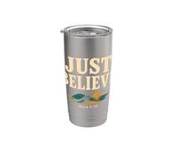 Don't Be Afraid Just Believe Mark 5:36 Sea Turtle Faith Stainless Steel Insulated Tumbler