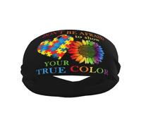 Dont Be Afraid To Show Your True Color Autism Awareness Unisex Head Bands Elastic Sports Headband Lightweight Sweatband For Outdoor Activities Tennis Exercise