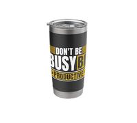 Don't Be Busy Be Productive Agile Coach Project Management Stainless Steel Insulated Tumbler