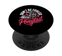 Don't Be Fooled By The Ponytail Martial Arts Girl PopSockets Adhesive PopGrip