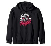 Don't Be Fooled By The Ponytail Martial Arts Girl Zip Hoodie