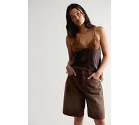 Don't Be Late Cami by Intimately at Free People in Golden Fudge Combo, Size: XL - female