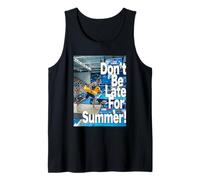Don't Be Late for Summer ! - Pool Jump Funny Meme Humor Tank Top