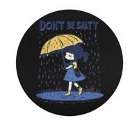 Don't Be Salty Round Wooden Puzzle Letter on Back
