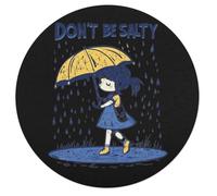 Don't Be Salty Round Wooden Puzzle Letter on Back