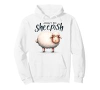 Don't Be Sheepish Funny Cute Sheep Pun Animal Design Pullover Hoodie