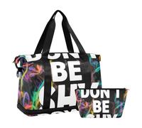 Don't Be Shy Large Travel Bag Weekend Bag with Toiletry Bag for Travel Foldable, don't be shy, One Size