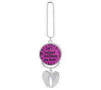 Don'T Believe Everything You Think Car Rear View Mirror Pendant for Women Charm Decor Interior Hanging Accessories