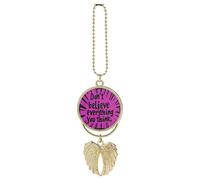Don'T Believe Everything You Think Car Rear View Mirror Pendant for Women Charm Decor Interior Hanging Accessories