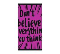 Don'T Believe Everything You Think Door Cover Doorway Curtain Tapestry for Wall Hanging Decor