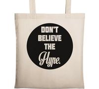 Don't Believe The Hype Natural Ecological Cotton Tote Bag Beige