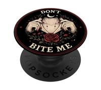 Dont Bite Me Gothic Vampire Rose PopSockets Adhesive PopGrip