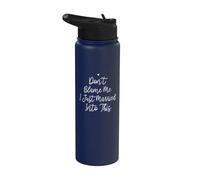 Don't Blame Me I Just Married Into This, Funny Wedding Quote Stainless Steel Insulated Water Bottle