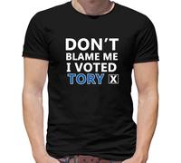 Don't Blame Me I Voted Tory - Mens T-Shirt - Black - Large