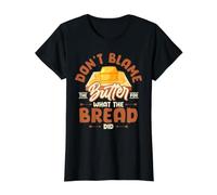 Don't Blame The Butter for What The Bread Did Value Graphic T-Shirt, Women, Black, M