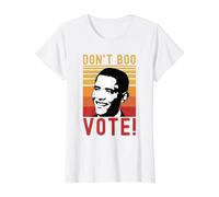 Don't Boo Vote Democratic Obama Speech Value Graphic T-Shirt, Women, White, S