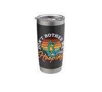 Don't Bother Me I'm Hula Hooping Retro Hoop Dancing Hooping Stainless Steel Insulated Tumbler