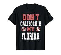Don't California My Florida Value Graphic T-Shirt, Men, Black, XL