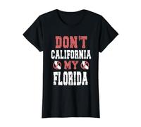 Don't California My Florida Value Graphic T-Shirt, Women, Black, XL