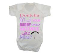 Dont Cha Wish Your Daddy Could Fully Custom Personalise Baby Grow Vest Bodysuit Onesie