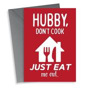 Don't Cook, Just Eat Me Out - Valentine's Day Card For Husband