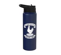 Don't Count Your Chickens Before I Win Chicken Game Fun Stainless Steel Insulated Water Bottle