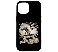 Don't Disturb The Gains Funny Gym Goose Weightlifter Case for iPhone 15