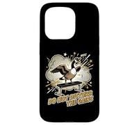 Don't Disturb The Gains Funny Gym Goose Weightlifter Case for iPhone 15 Pro