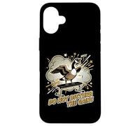 Don't Disturb The Gains Funny Gym Goose Weightlifter Case for iPhone 16 Plus