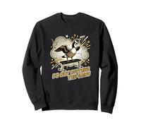 Don't Disturb The Gains Funny Gym Goose Weightlifter Sweatshirt