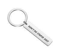 Don't Do Stupid Funny Keychain Teenagers Birthday Gifts For Son Daughter Graduation Gift From Mom And Dad New Driver Gifts For Teen Kids