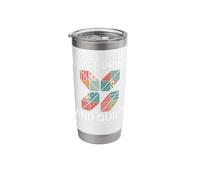 Don't Drink & Quilt Sewing Humor Quilting Stainless Steel Insulated Tumbler